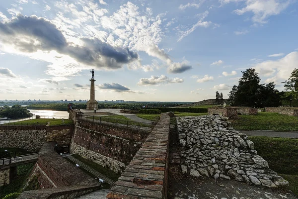 Belgrad twierdza i panoramicznym widokiem — Zdjęcie stockowe