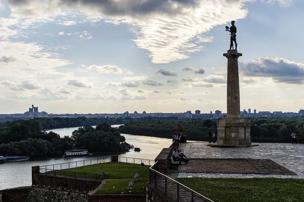 Belgrad Kalesi ve panorama görünüm — Stok fotoğraf