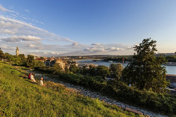 Fortaleza Belgrado Vista Panorâmica Belgrado Sérvia — Fotografia de Stock