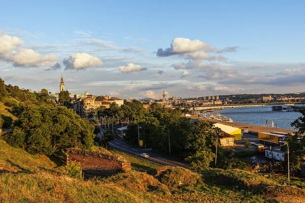 Bělehradské pevnosti a panorama pohled — Stock fotografie