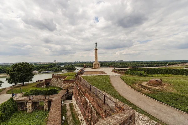 Belgrad twierdza i panoramicznym widokiem — Zdjęcie stockowe