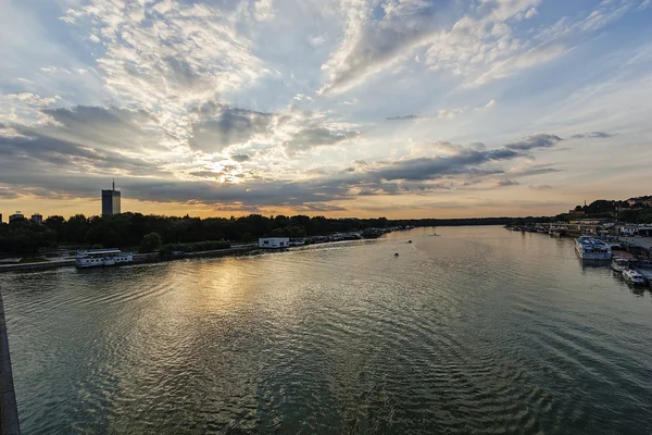 Confluence of two rivers — Stock Photo, Image