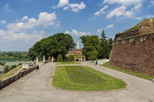 Bělehradské pevnosti a panorama pohled — Stock fotografie