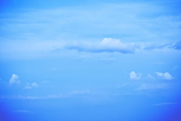 Vista Sul Cielo Blu Con Nuvole Sulla Città Giorno — Foto Stock