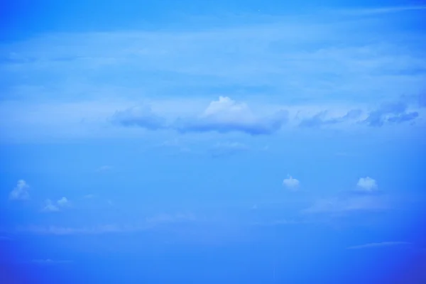 Vista Sul Cielo Blu Con Nuvole Sulla Città Giorno — Foto Stock