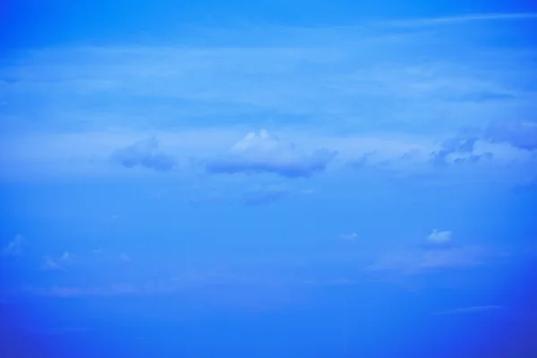 Vista Sul Cielo Blu Con Nuvole Sulla Città Giorno — Foto Stock