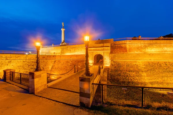 Forteresse de Belgrade et monument Victor — Photo