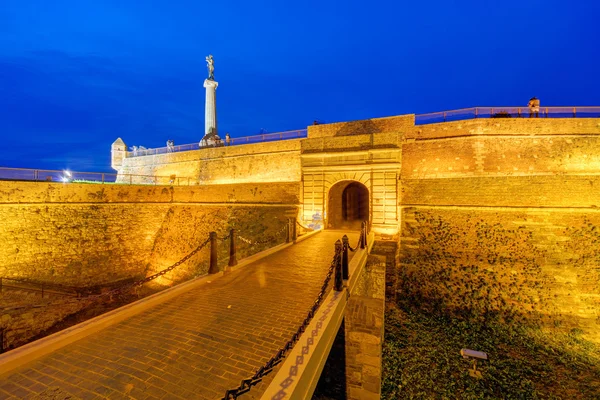 Belgrade fortress and victor monument — Stock Photo, Image