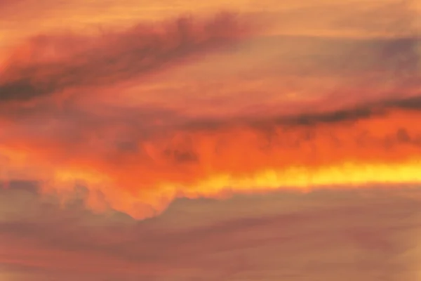 Zonsondergang aan de hemel — Stockfoto