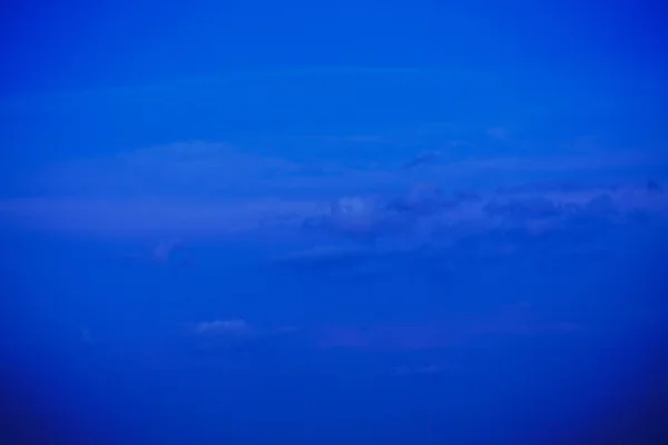 Vista Sul Cielo Blu Con Nuvole Sulla Città Giorno — Foto Stock