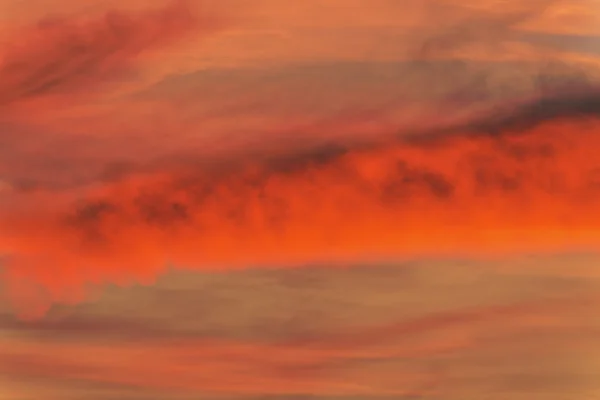 Solnedgång på himlen — Stockfoto