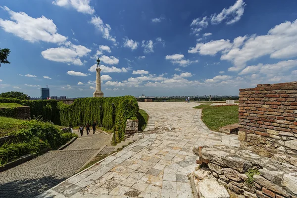 Bělehradské pevnosti a panorama pohled — Stock fotografie