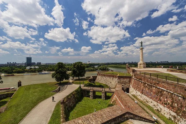 Panoramiczny widok na Belgrad Twierdza — Zdjęcie stockowe