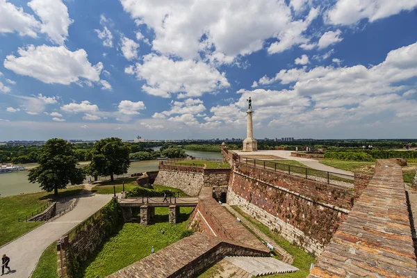 Panoramiczny widok na Belgrad Twierdza — Zdjęcie stockowe