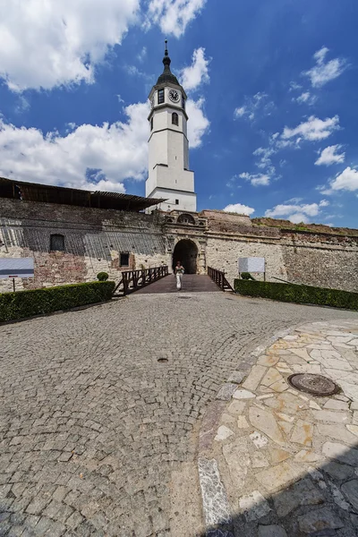 Belgrade fortress and clock tower — Stock Photo, Image