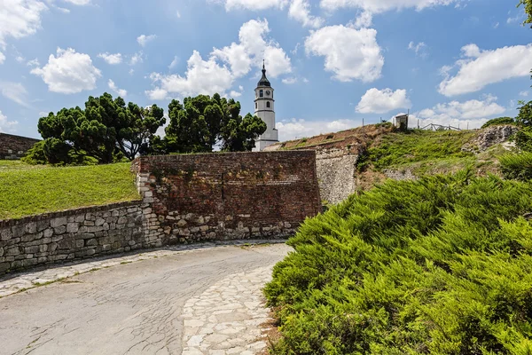 Belgrade fortress and clock tower — Stock Photo, Image