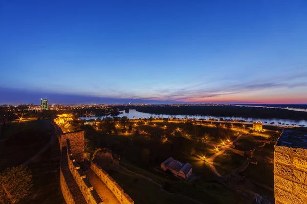 Fortaleza de Belgrado e vista panorâmica — Fotografia de Stock