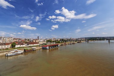 Belgrad şehrin eski kısmı Panorama görünüm