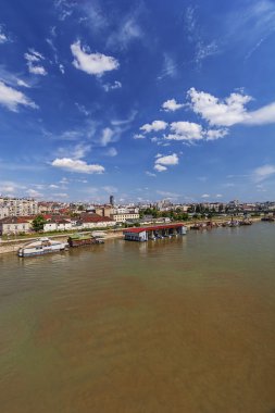 Belgrad şehrin eski kısmı Panorama görünüm