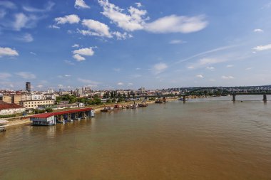 Belgrad şehrin eski kısmı Panorama görünüm