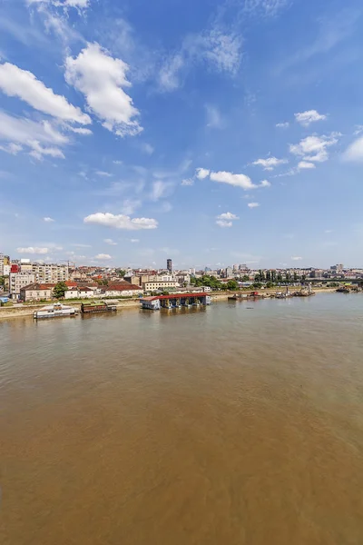 Panoramiczny widok na starą część miasta Belgrad — Zdjęcie stockowe