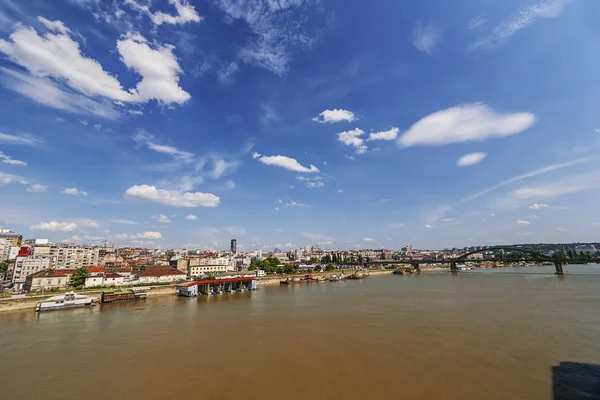 Panorama syn på Belgrad gammala delen av townen — Stockfoto