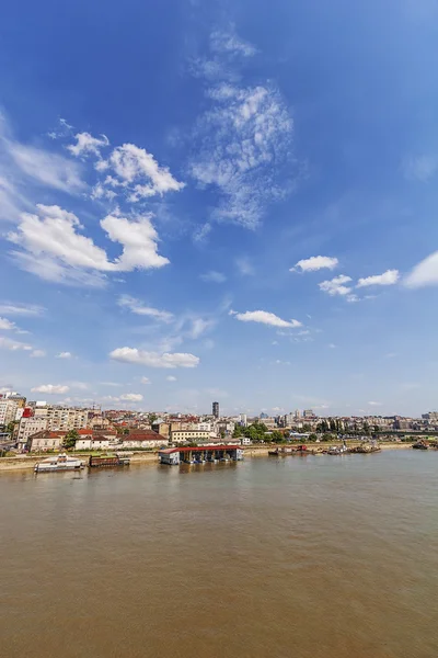 Panorama-utsikt over Beograd. – stockfoto