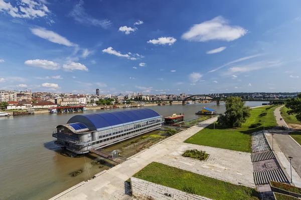 Panoramiczny widok na starą część miasta Belgrad — Zdjęcie stockowe