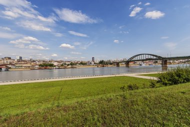 Belgrad şehrin eski kısmı Panorama görünüm