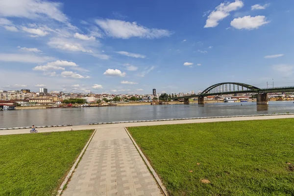 Vista panoramica sul centro storico di Belgrado — Foto Stock