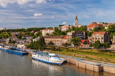 Belgrad şehrin eski kısmı Panorama görünüm