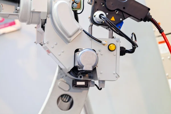 Máquina Herramienta Robótica Para Fábrica Fabricación Industrial Note Profundidad Superficial —  Fotos de Stock