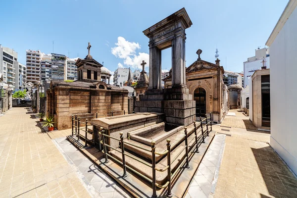 La Recoleta cemetery — Stock Photo, Image