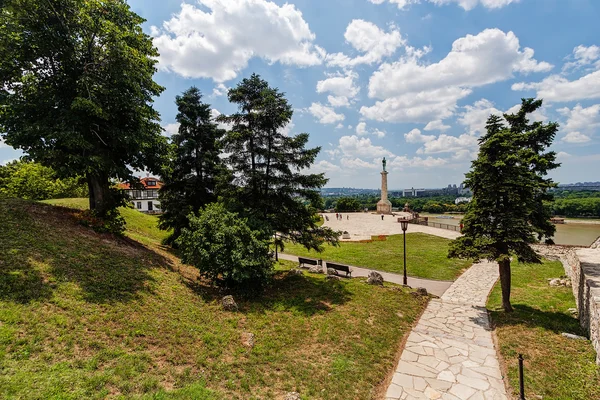 Πάρκο και το φρούριο kalemegdan του Βελιγραδίου — Φωτογραφία Αρχείου