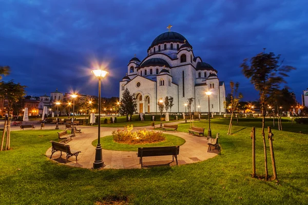 Saint sava tempel — Stockfoto