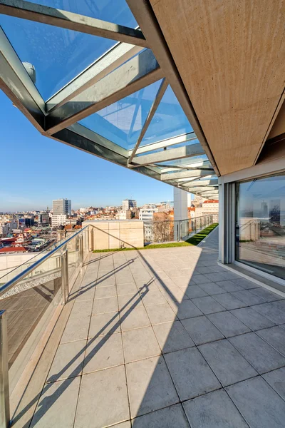 Modern building terrace — Stock Photo, Image