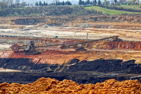 Poço de mineração aberta — Fotografia de Stock