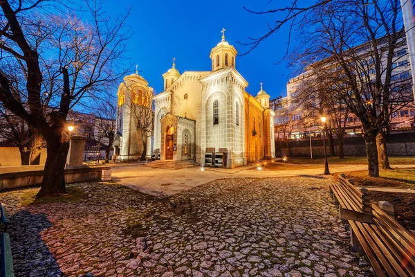 Chiesa di notte — Foto Stock