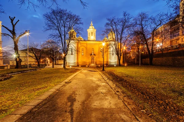 Chiesa di notte — Foto Stock