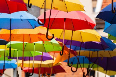 Renkli şemsiyeler
