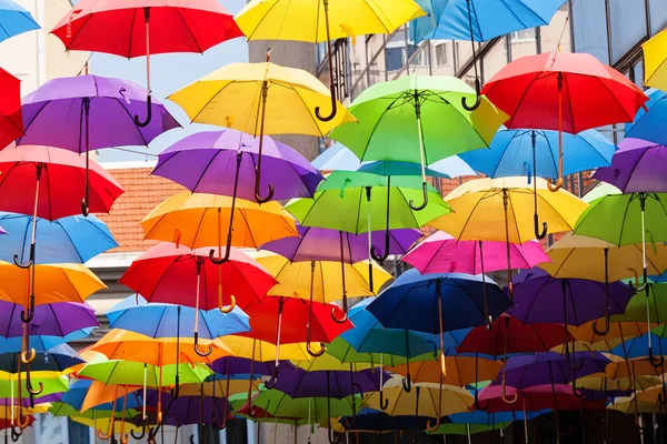 Renkli şemsiyeler — Stok fotoğraf