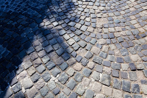 Arnavut kaldırımlı yol detay — Stok fotoğraf