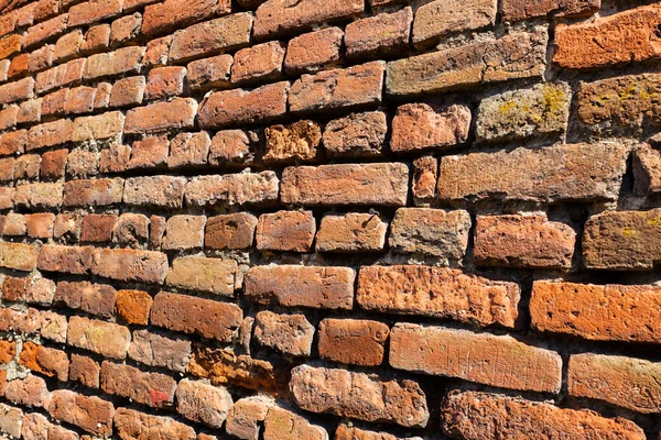 Orange old brick wall — Stock Photo, Image