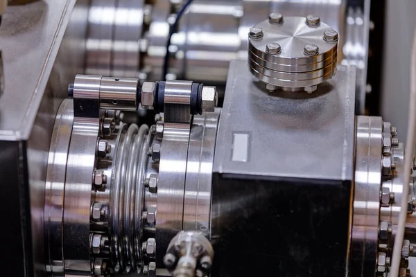 Detal maszyn w laboratorium fizyki — Zdjęcie stockowe