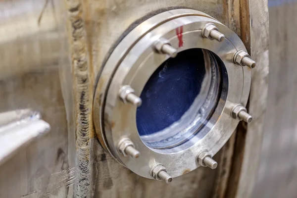 Detalhe de máquinas em laboratório de física — Fotografia de Stock