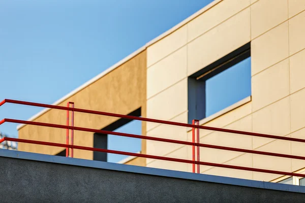 Aluminum facade on industrial building — Stock Photo, Image