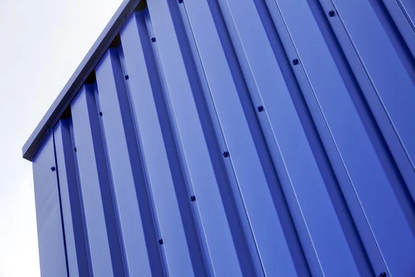 Fachada de aluminio azul — Foto de Stock