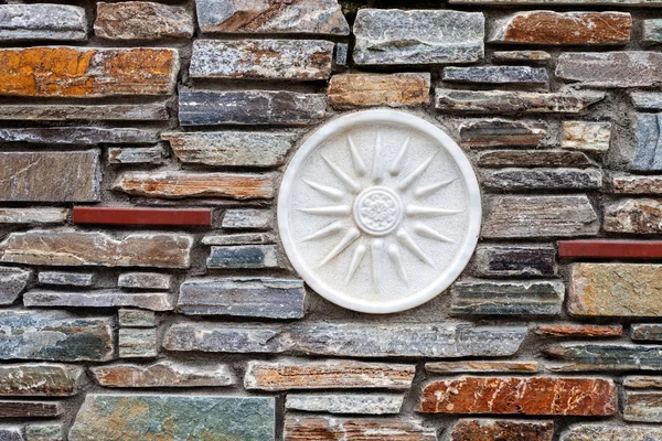 Muro de piedra de estilo mediterráneo — Foto de Stock