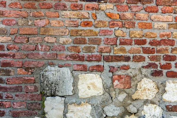 Orange old brick wall — Stock Photo, Image