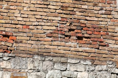 Eski tuğla duvar
